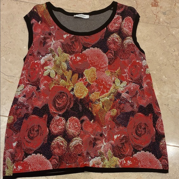 Stizzoli Red Floral Sweater Cardigan Set made in Italy💝 - Picture 2 of 4